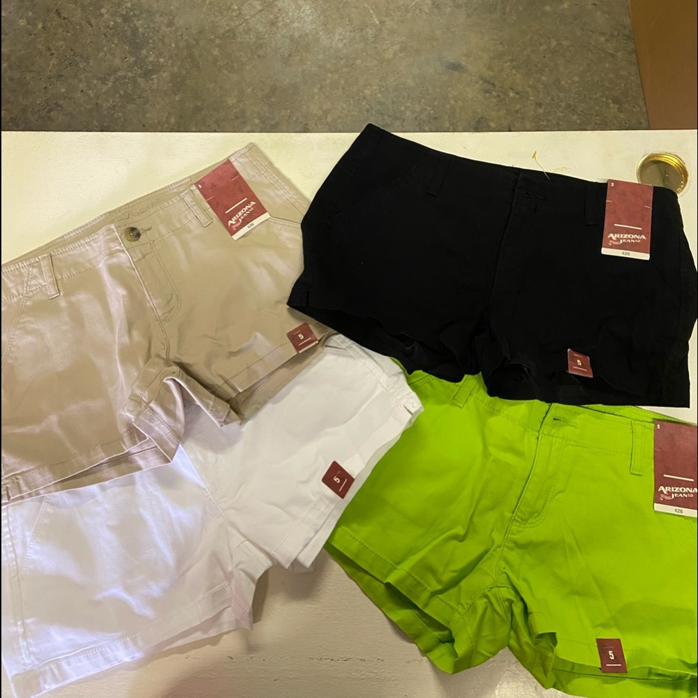 4 pair corduroy Arizona Jeans shorts lot size 5 jr.